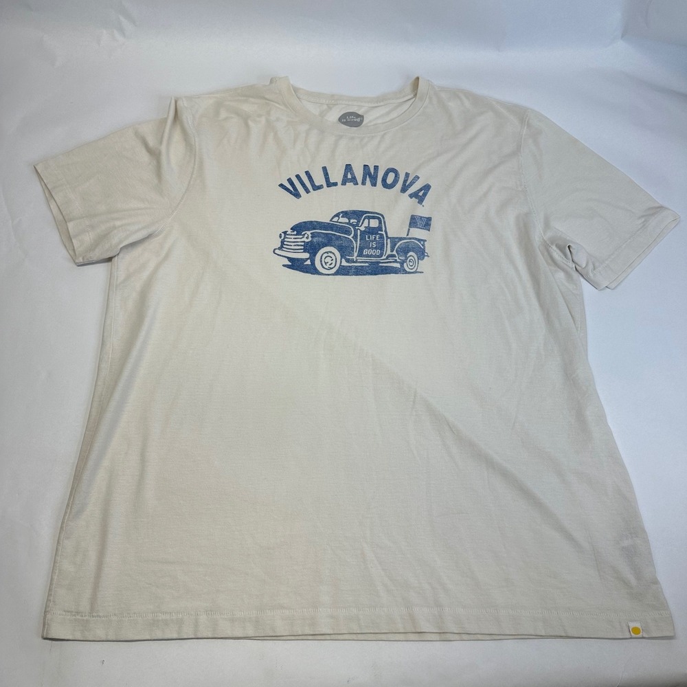 Life is Good Mens Villanova University Truck Graphic T Cream‎ XXL Classic Fit